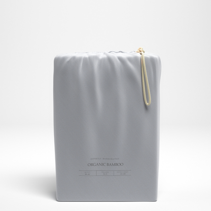 סט מצעים במבוק, אפור בהיר