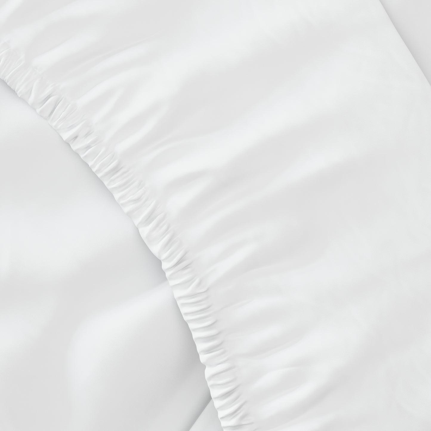 סט מצעים כותנה מצרית סאטן 500, לבן