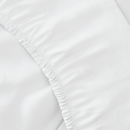 סט מצעים כותנה מצרית סאטן 500, לבן