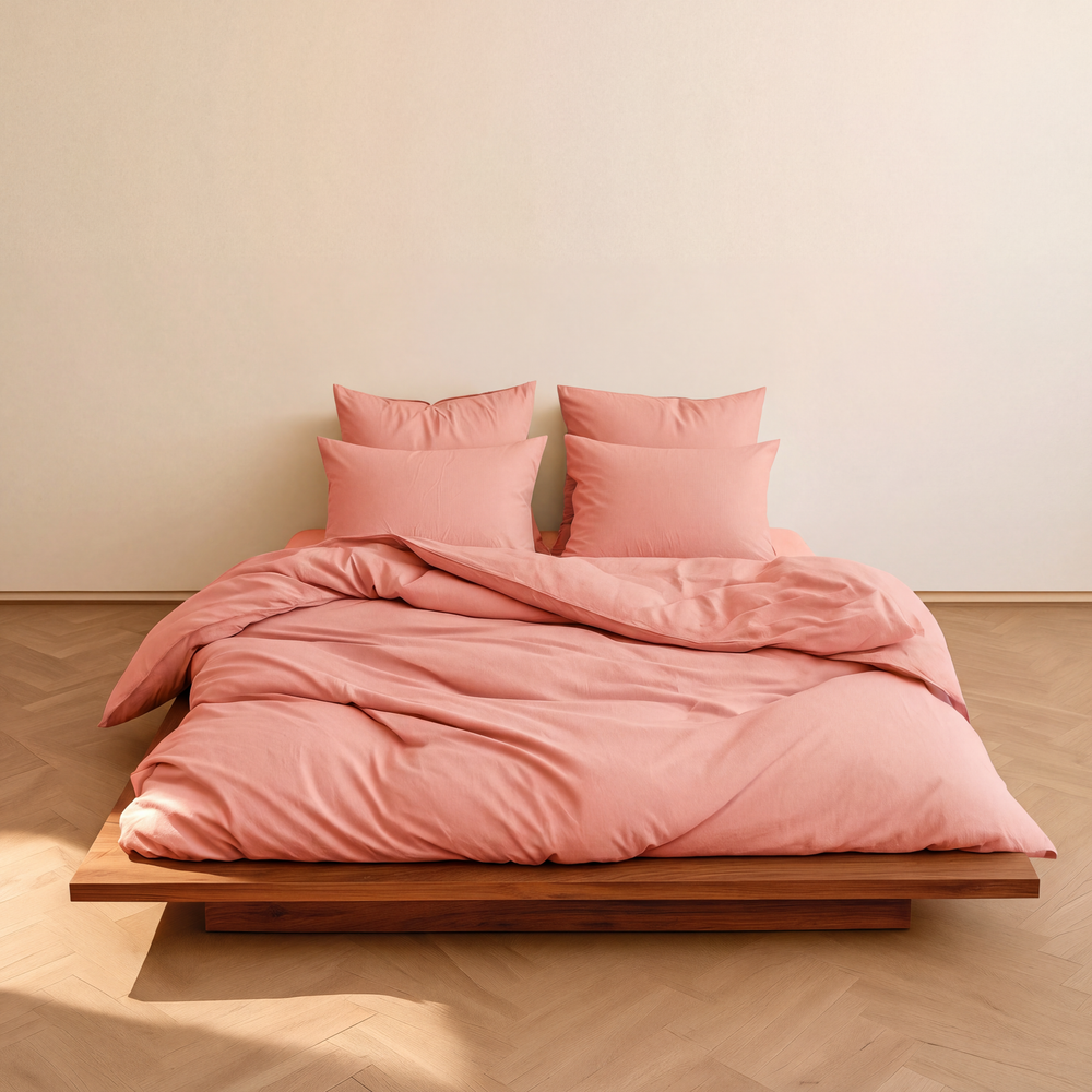 סט מצעים במבוק, אפרסק בהיר