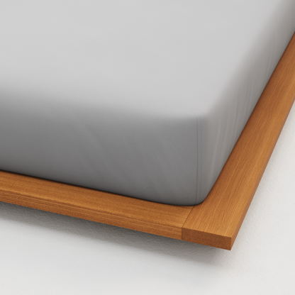 סט מצעים במבוק, אפור בהיר